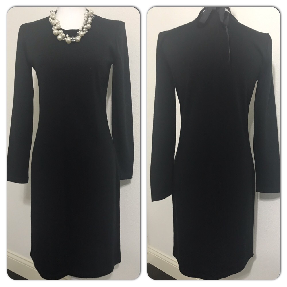 Lemmie for Nina Leopard Acrylic Sweater Dress S